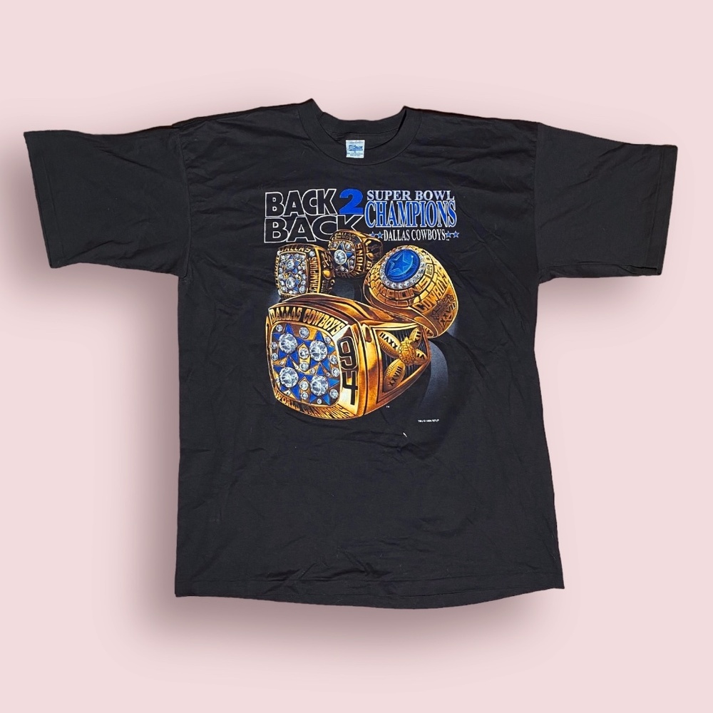 Vintage 1994 Dallas Cowboys Championship Ring Single Stitch Salem Sportswear Tee